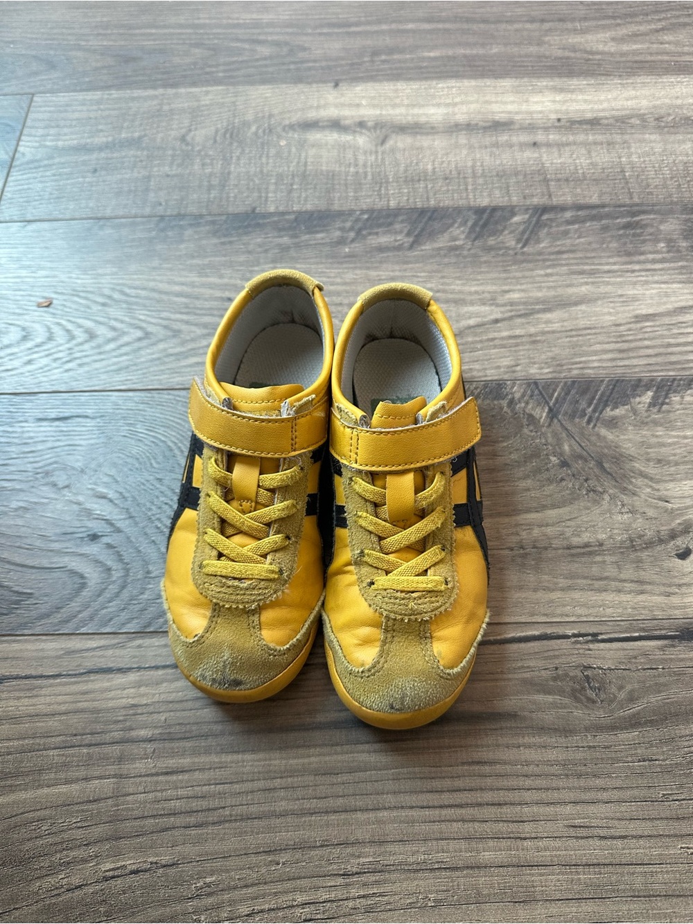 Onitsuka Tiger by Asics Kids Yellow and Black Sneakers